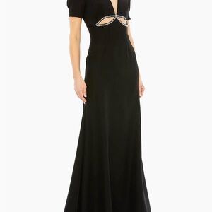 IEENA for Mac Duggal Cutout Black Dress